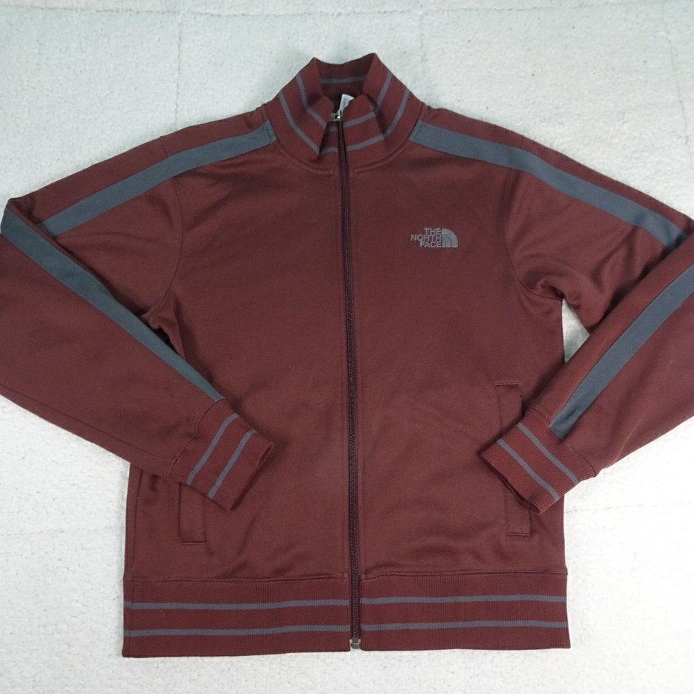 North Face Burgundy Full Zip Jacket Size Small
